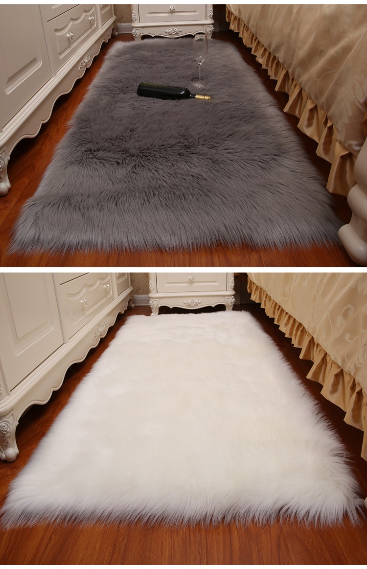 Carpet Door Mat Can Be Cut, Wabi-Sabi Style Carpet, Light Luxury Floor Mat, Silent Tatami Bay Window, Double-Sided Gray-White Carpet