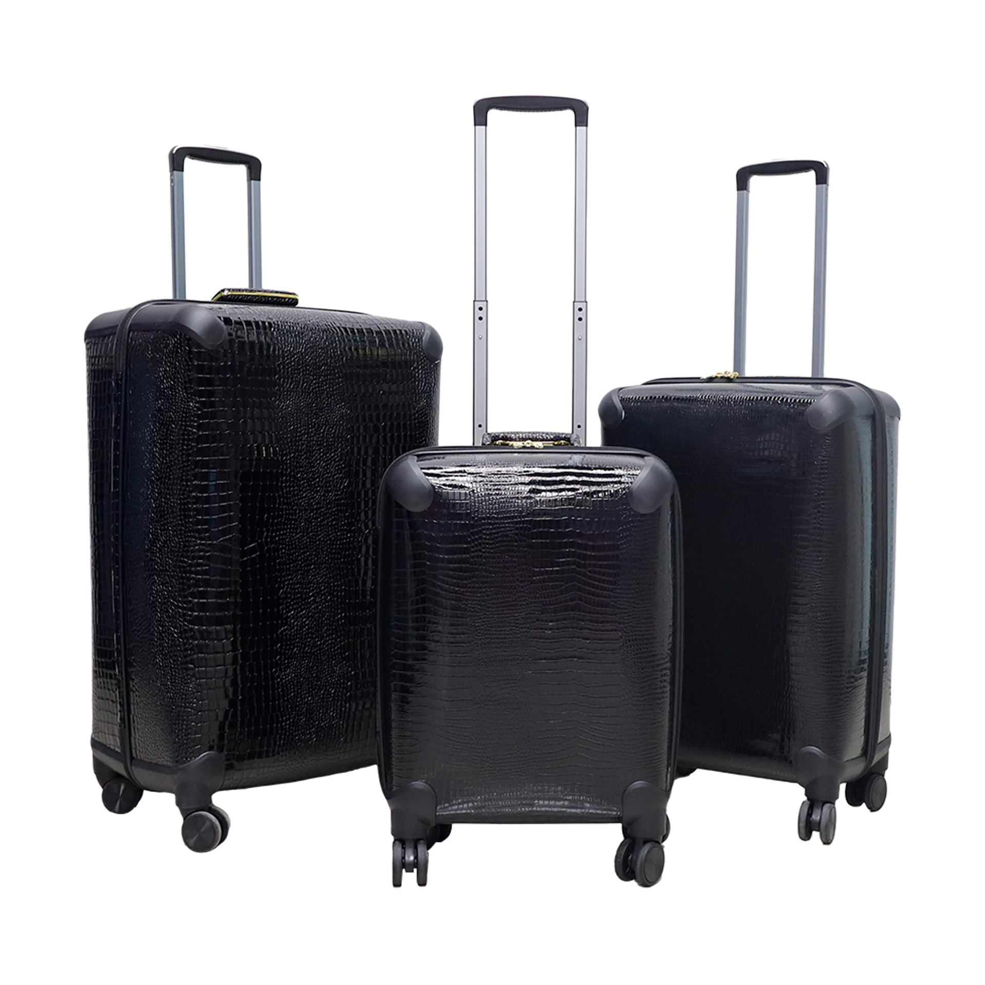 Una caja de material Pu de la Caja de trolley de 20 / 24 / 28 pulgadas con rueda universal silenciosa a prueba de humedad y resistencia a la caída
