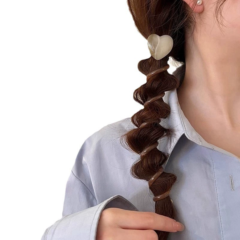 Японская волосная штучка (Hair Rope), элегантная хвостик с декоративным сердечком/бабочкой, легкий 22 г