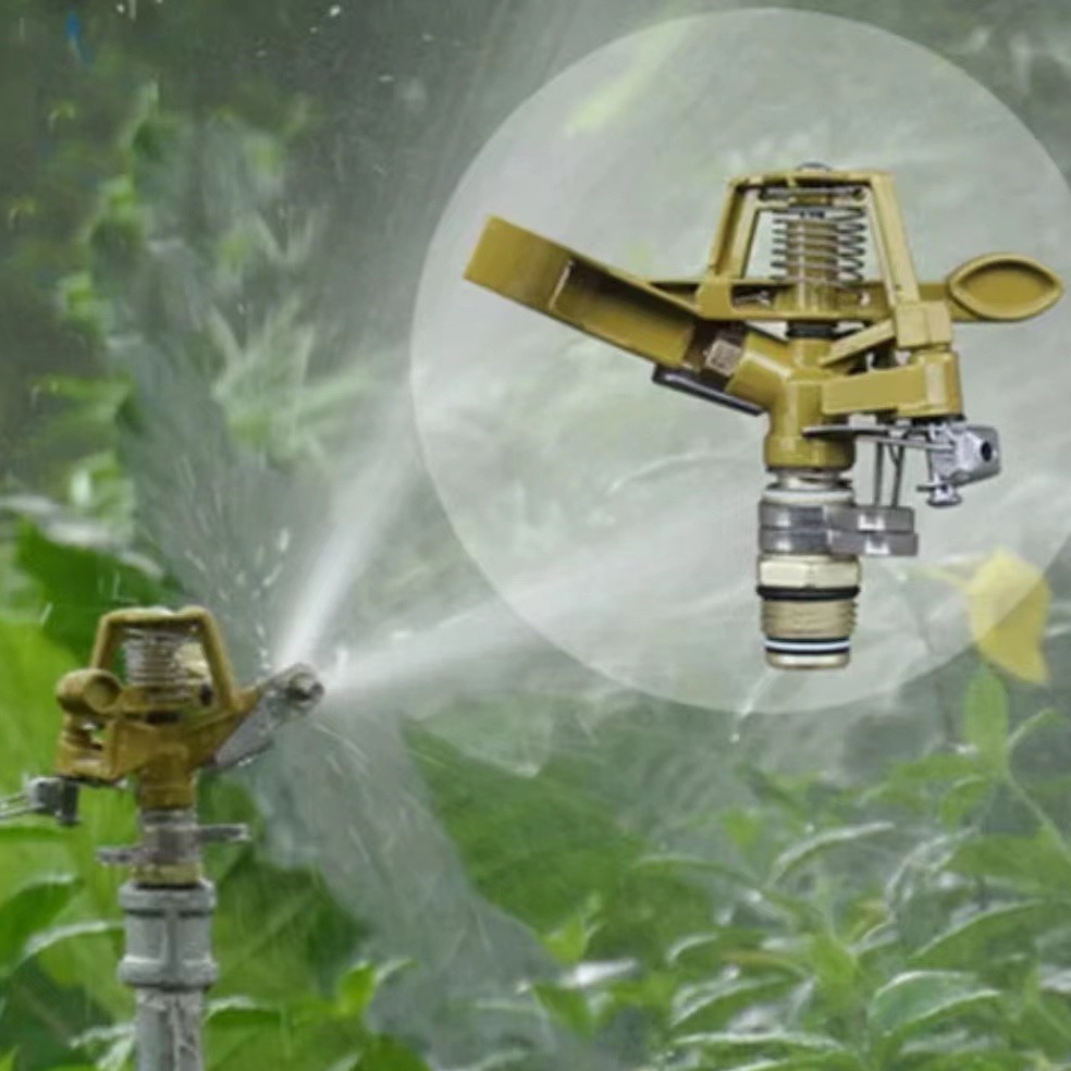 大田灌溉摇臂喷头自动旋转灌溉喷头设备灌溉大田浇地喷头