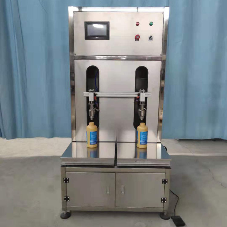 液体水溶肥料灌装机 清洁洗涤用品称重灌瓶机 双头灌装机
