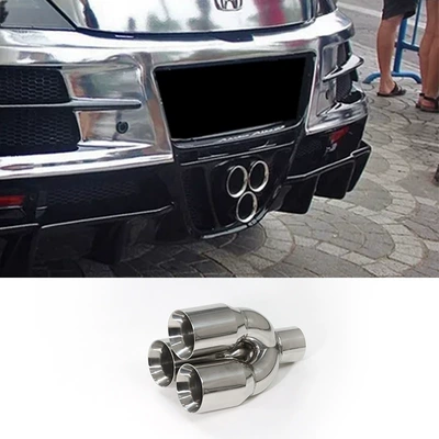 Exhaust pipe pipe three outlet pipe modification universal