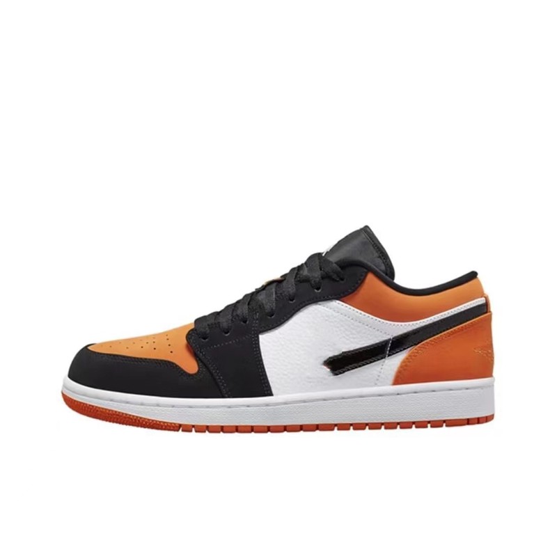 莆田純正 AJ1Low 紳士靴ロートップスニーカー黒と白のつま先スモークグレー Joe 1 ハイバージョンカジュアルシューズ女性のモカ|undefined