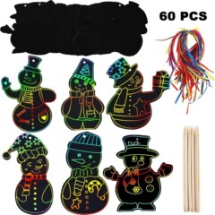 メーカー直販雪だるまクリスマスツリー画紙DIYブックマーク異形画児童クリスマス画画は予約できる