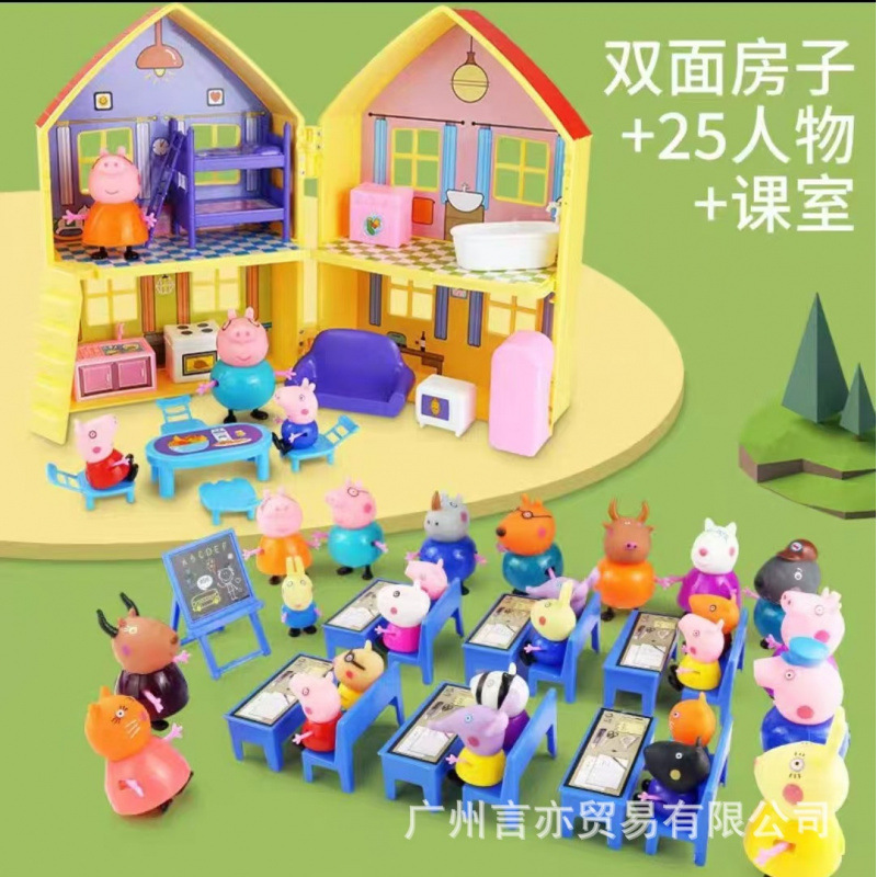 子豚人形セット ままごとおもちゃ 子供用 6人家族 パートナー子豚ままごと|undefined