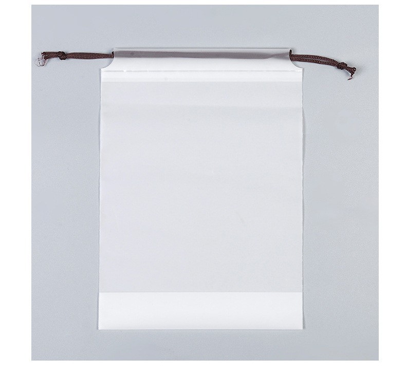 Transparente esmeriado cuerdas de dibujo bolsillos zapatos ropa bolsa Daisy osos polvo viaje PE bolsa personalizada
