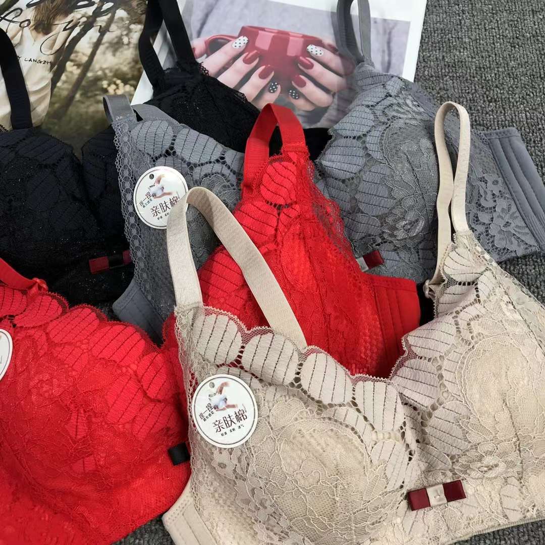 Nuevo Sujetador de encaje cintura ajustable que adelgaza la ropa interior de pecho pequeño empuja hacia arriba la ropa interior cómoda empuja hacia arriba el sujetador sin costuras