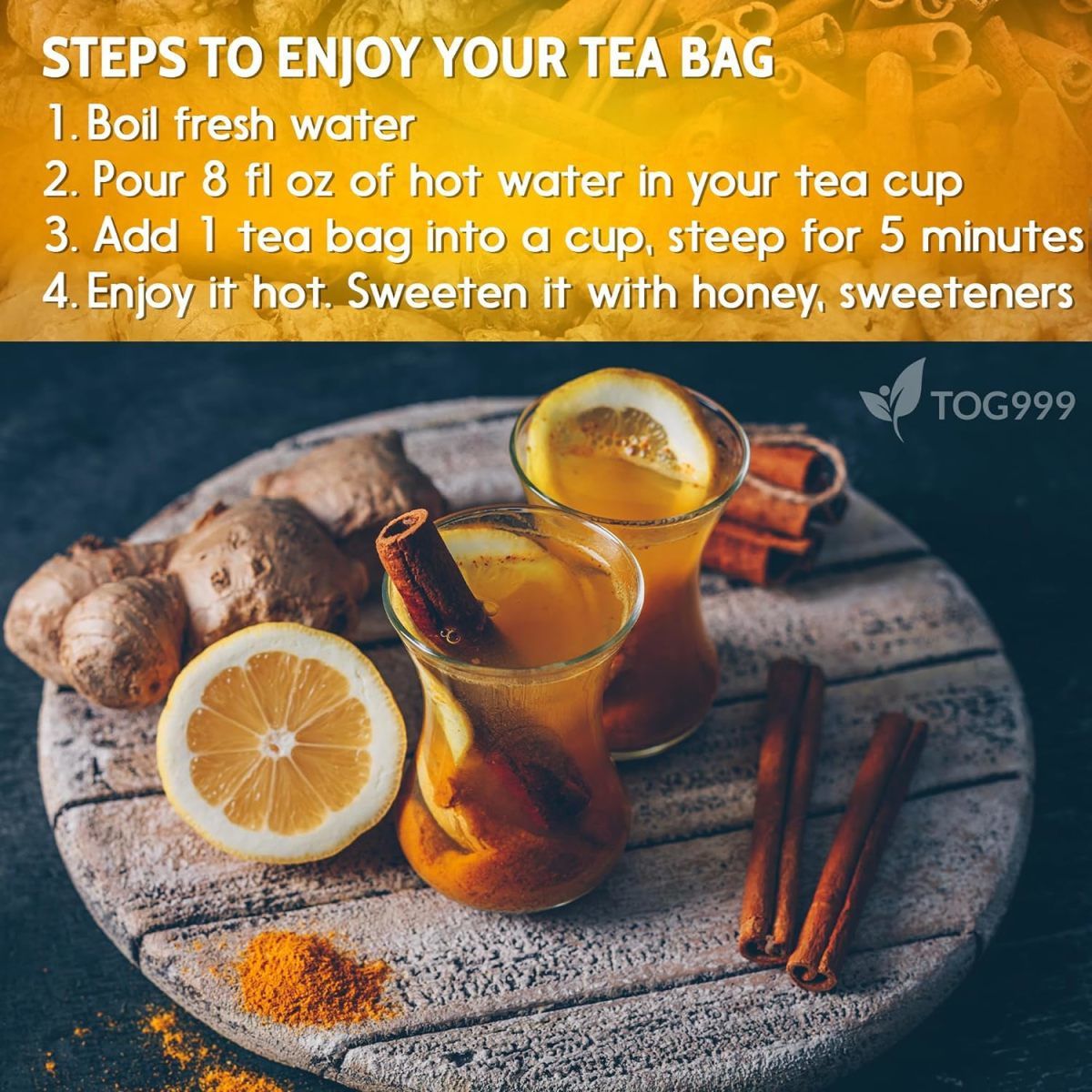 Lemon Ginger Tea Solid Drink 2g x 50 Sachets Instant Herbal Tea for Daily Home Brewing specifications