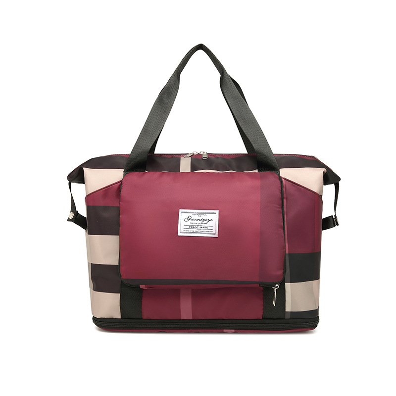 Bolsa de viaje plegable de gran capacidad para mujer, funda para equipaje, maleta con ruedas, almacenamiento para fitness y deportes, transpirable y ligera image 11