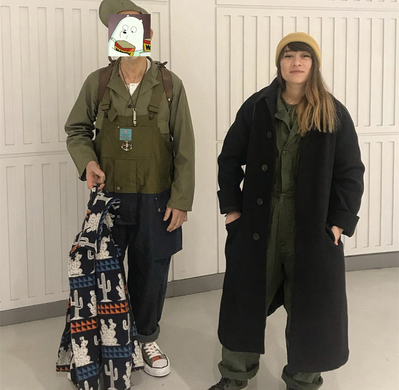 Tuta da lavoro a blocchi di colore, stile maschile, con bretelle, pantaloni da papà, pantaloni in denim, marchio europeo e americano alla moda_voghion.com