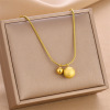 Necklace stainless steel, fashionable accessory, chain for key bag , suitable for import, simple and elegant design