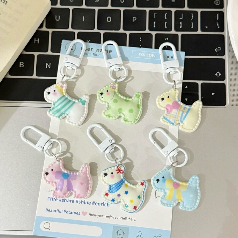 Cm78 Cartoon Little Rocking Horse Keychain Cute Backpack Accessory Pendant Girl Gift Sweet Best Friend Couple Ornament