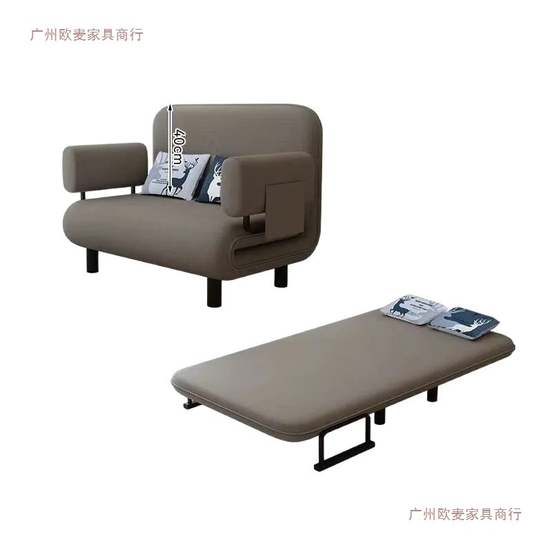 多功能沙发床折叠两用小户型单人午睡折叠床双人简易午休布艺沙发|undefined
