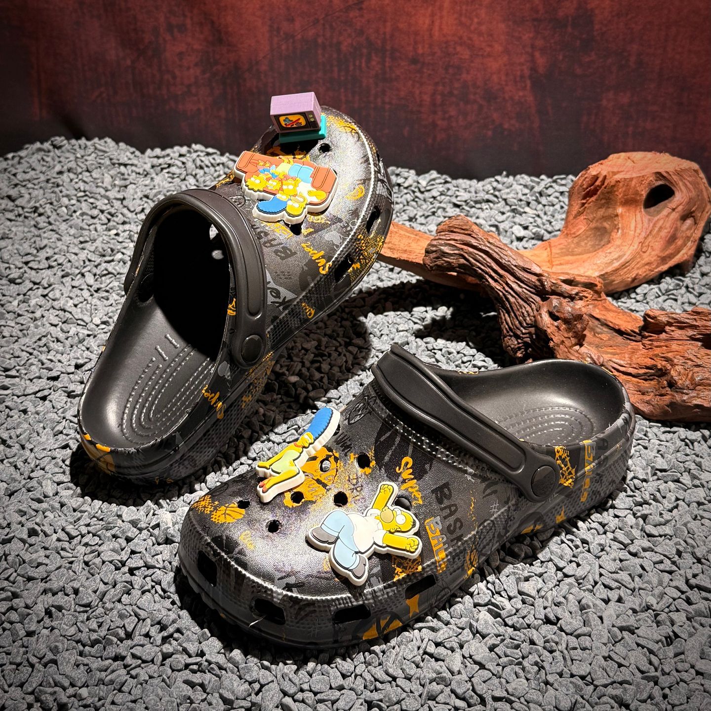 Zapatos de baloncesto transfronterizos 2026 nuevas sandalias de cabeza de bolsillo zapatos de playa para hombres zapatos de baloncesto casuales impresos zapatillas
