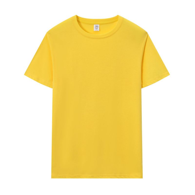 夏半袖Tシャツ、日常作業服、クラス服、ポリエステルラウンドネック文化シャツ、スポーツレジャートップス|undefined