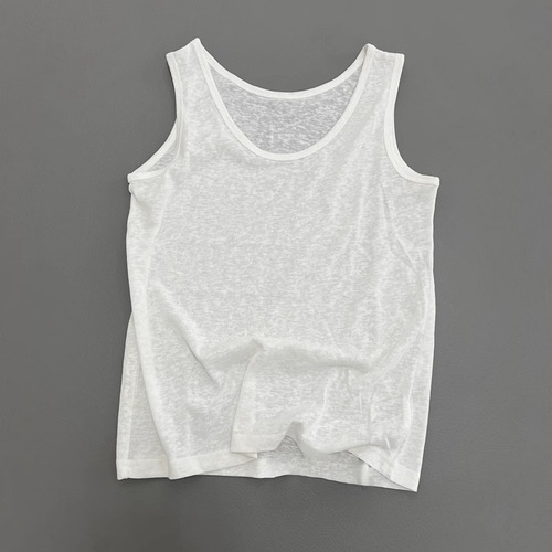 Summer thin snow flake cotton lace sleeveless camisole, cotton linen sleeveless top, sexy, stylish, suitable for layering, versatile, casual wear.