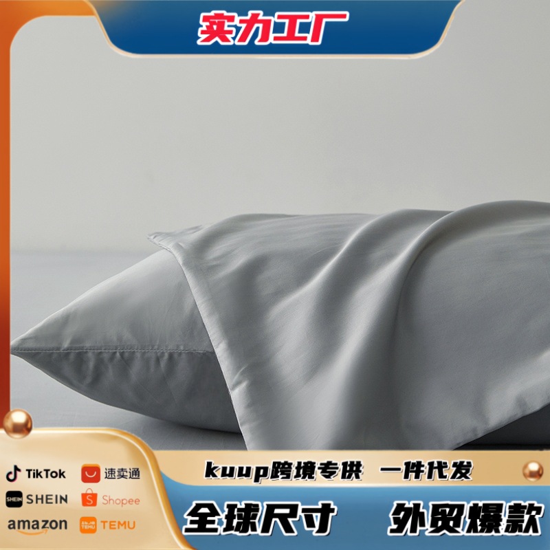 국경 간 Amazon 기모 베개 커버 싱글 팩-싱글 베개 커버 솔리드 컬러 베개 커버 침구 베개 코어 세트 도매