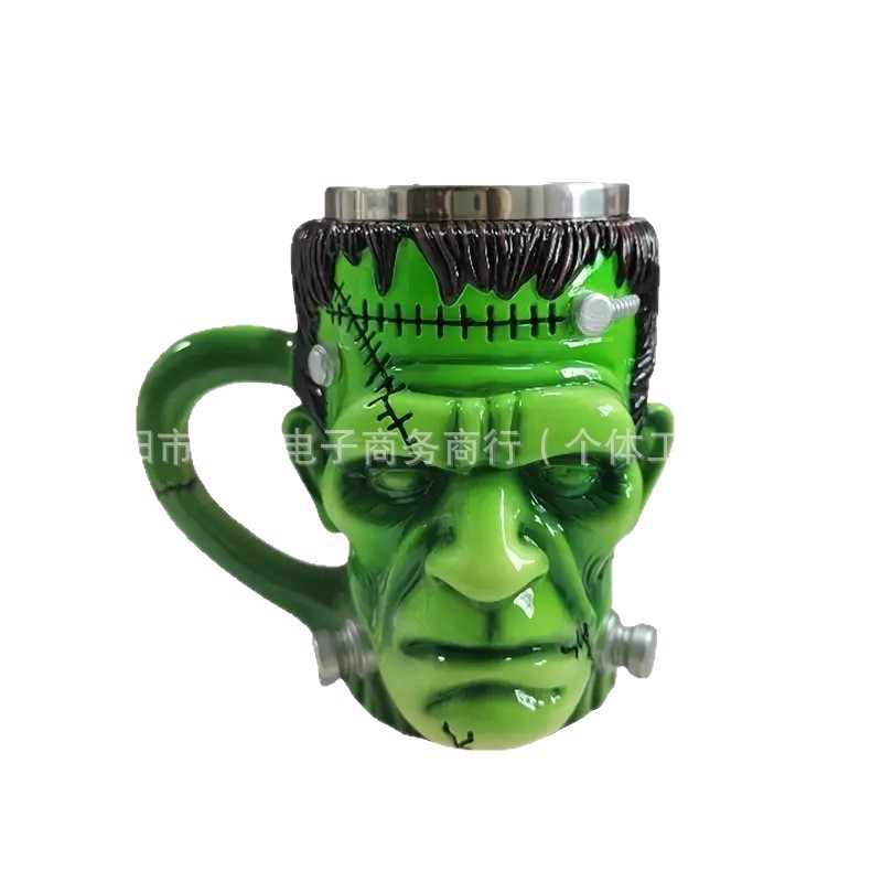 2025 caliente explosión creativa personalidad de fábrica de resina ecológica taza de agua taza de regalo caja de regalo al por mayor