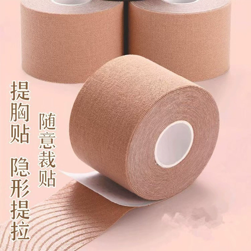 Трансграничная лента Boobtape для подтяжки груди и катушка для сбора дышащего бинта с противовыпуклыми точками на задней части ремня для мышц
