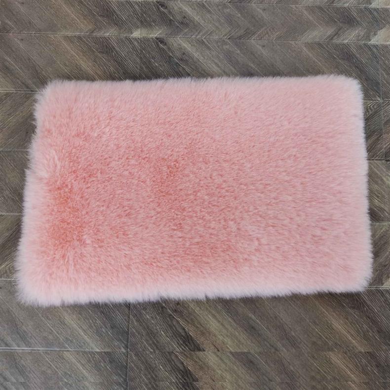 Short Plush Window Mat, Balcony Mat, Faux Wool, Non-Slip Particle Bottom, Washable, Dressing Room Mat, Window Mat, Floor Mat for Winter