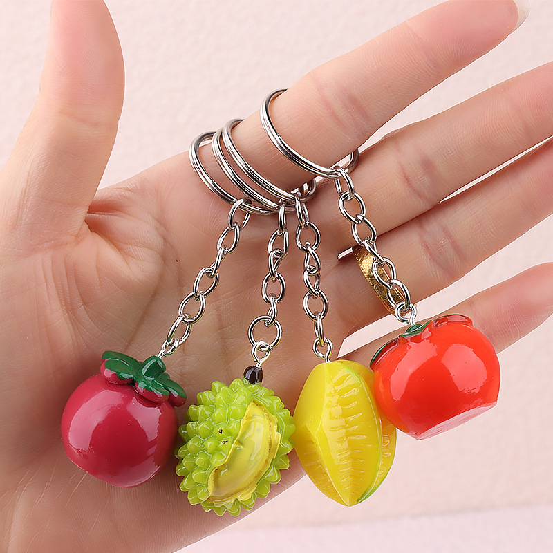 Simulated Resin Vegetable and Fruit Accessories DIY Jewelry Handmade Keychain Pendant Fun Pendant Decoration