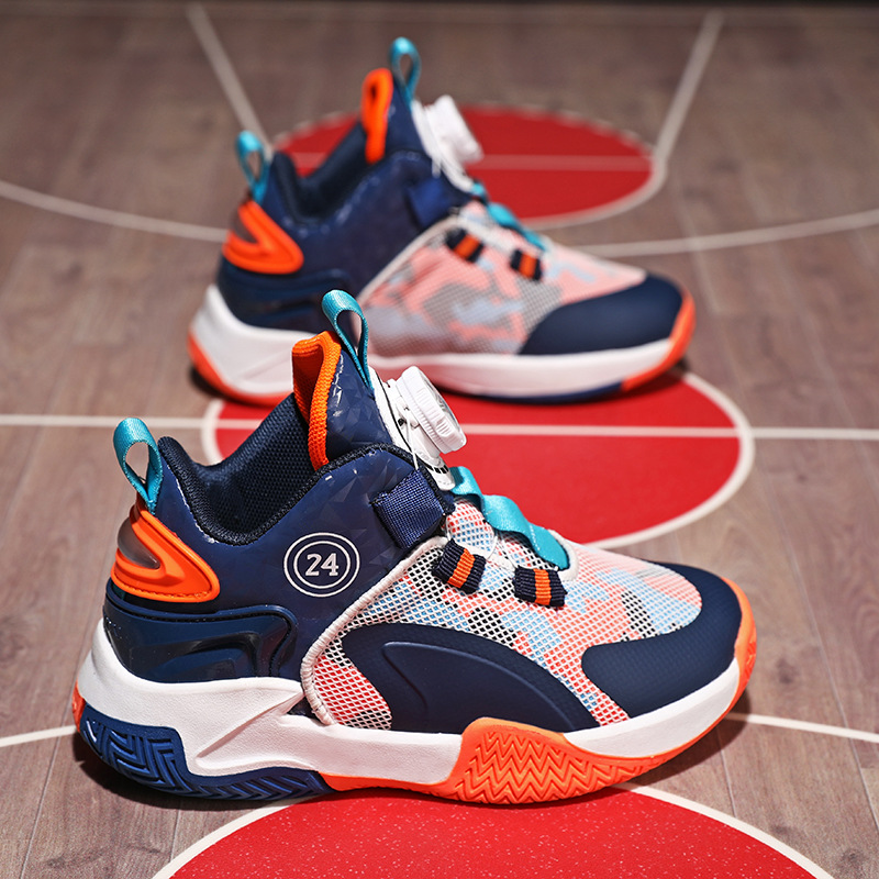 Kinder Basketballschuhe Mit Drehverschluss Für Jungen Und Mädchen_voghion.com
