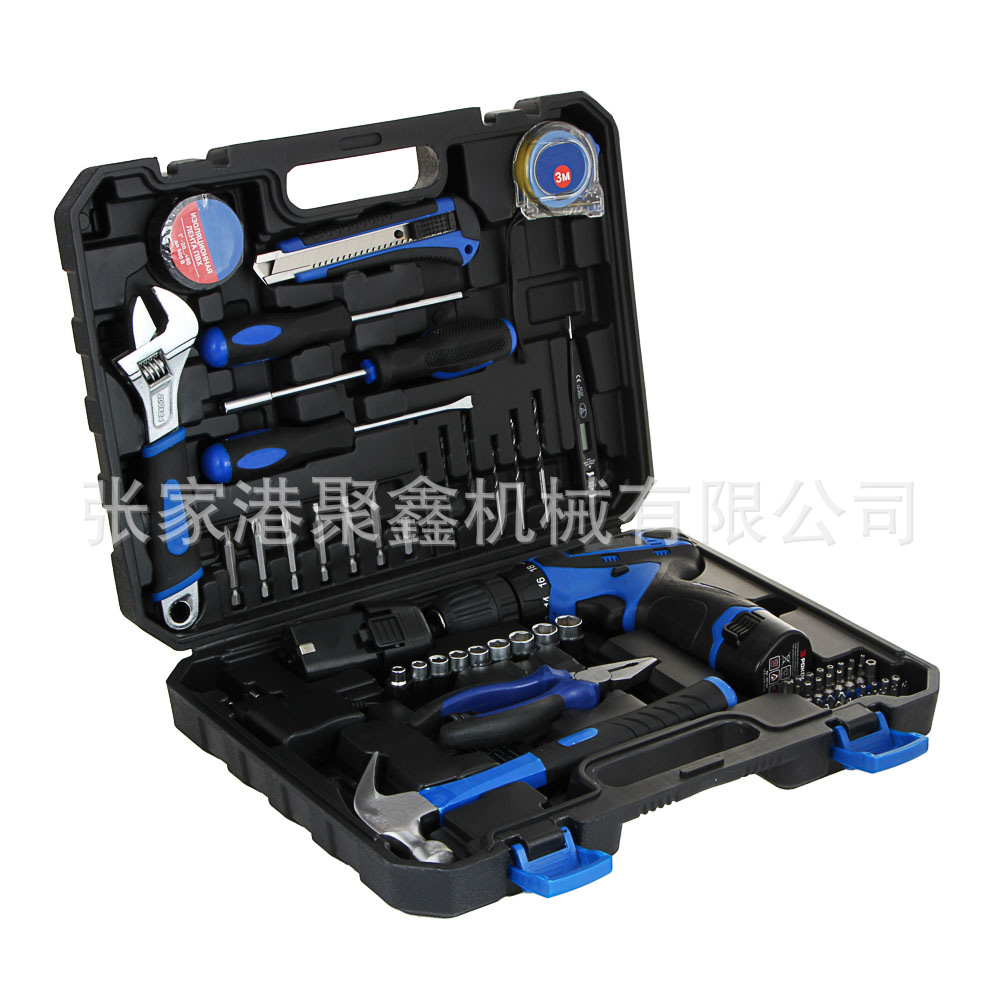 68件套12V电钻工具组套电动工具手电钻手提式锂电钻工具箱组套
