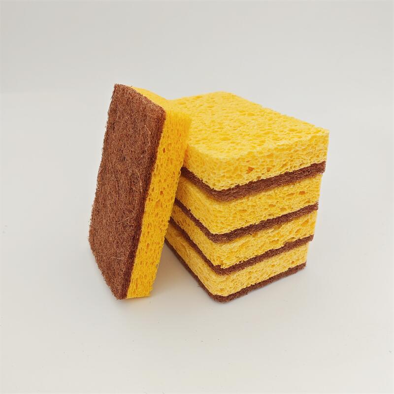 Sisal pulpa de madera de algodón estropajo de cocina absorbente antiadherente plato de aceite Toalla de trapo cepillo de esponja cepillo al por mayor Amazon