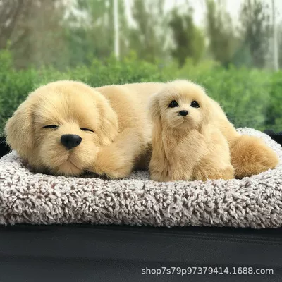 Car ornaments Interior, Trendy Car Accessory - 2620cm-labrador-mother-and-child-squatting