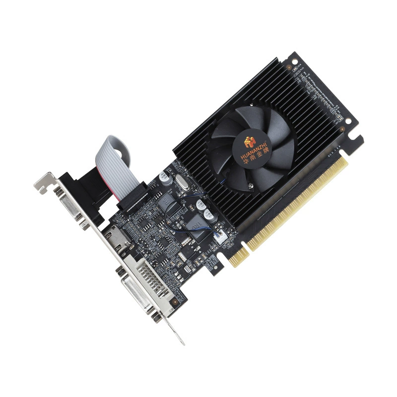 Графическая карта GT210 1G LP DDR3 64bit, черная, для игр (независимая)