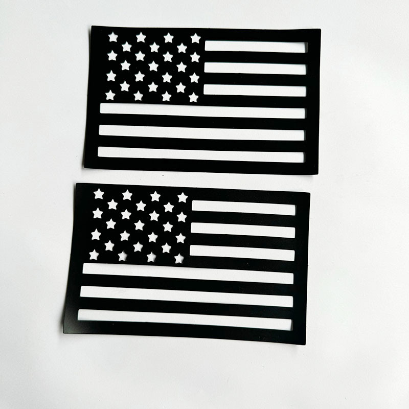 Amazon EE.UU. bandera veterano imán hueco pegatinas de automóviles banderas magnéticas de automóviles cortar pegatinas magnéticas