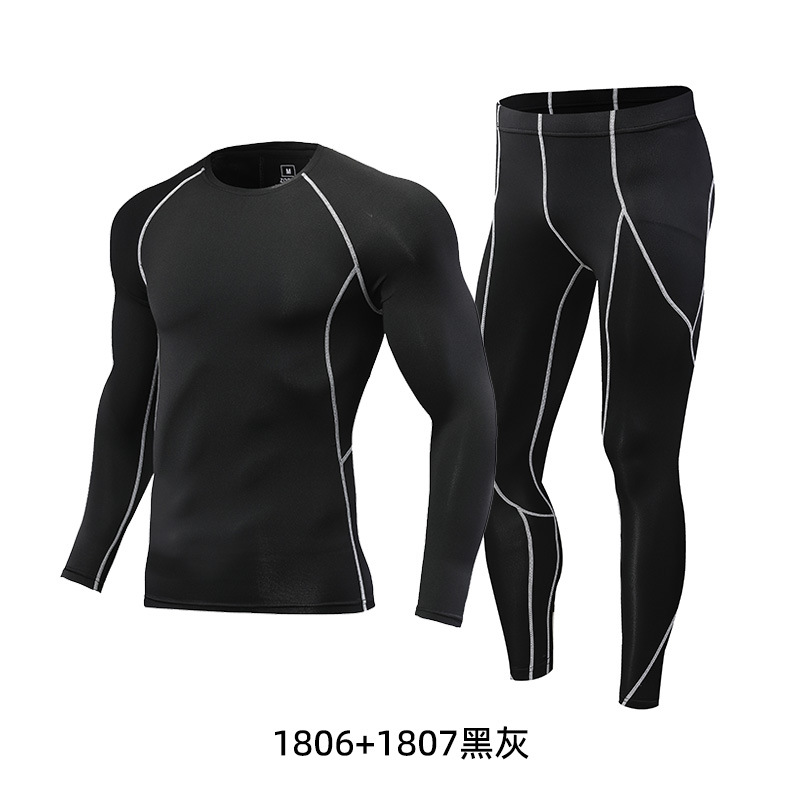 [일반 통기성] 1806+1807 블랙 앤 그레이 타이츠