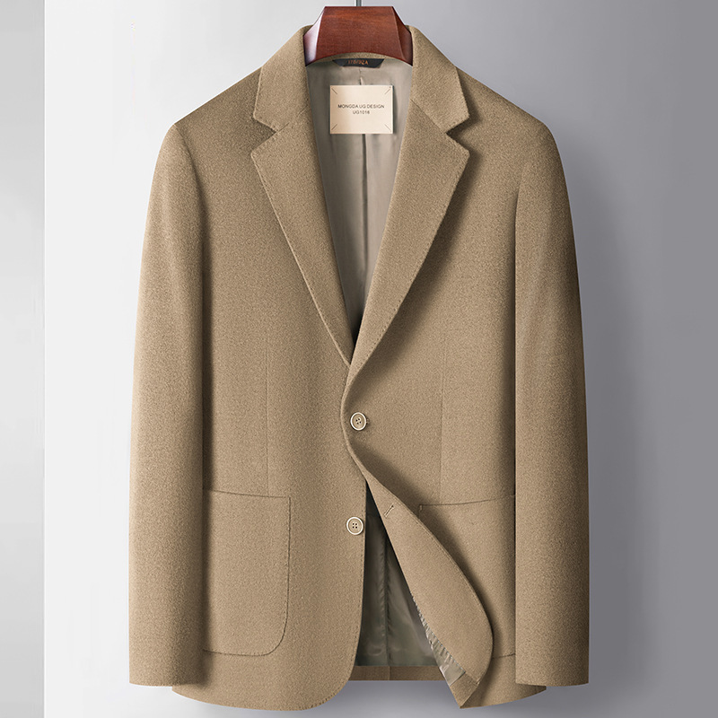 Young and middle-aged business casual jacket men's all-match Ruan handsome high-grade suit autumn and winter wool Korean style suit Young and middle-aged business casual jacket men's all-match Ruan handsome high-grade suit autumn and winter wool Korean style suit