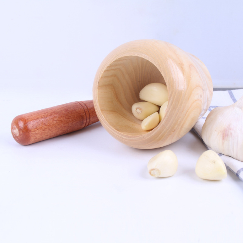 Daxin bambú madera ajo Mascher hogar ajo prensa manual ajo Mascher hogar ajo Mascher fabricante logo