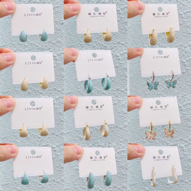 Liyin/Libeliying カラフルなオイルドリップシリーズ ニッチデザイン 高級感 おしゃれな雰囲気 イヤリング イヤリング|undefined