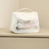 Purse PVC, cosmetic bag, capacious waterproof bag, handheld storage system for traveling, organizer bag