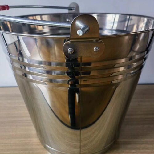Stainless steel buckets portable kindergarten household buckets with lids oil buckets garbage classification canteen buckets