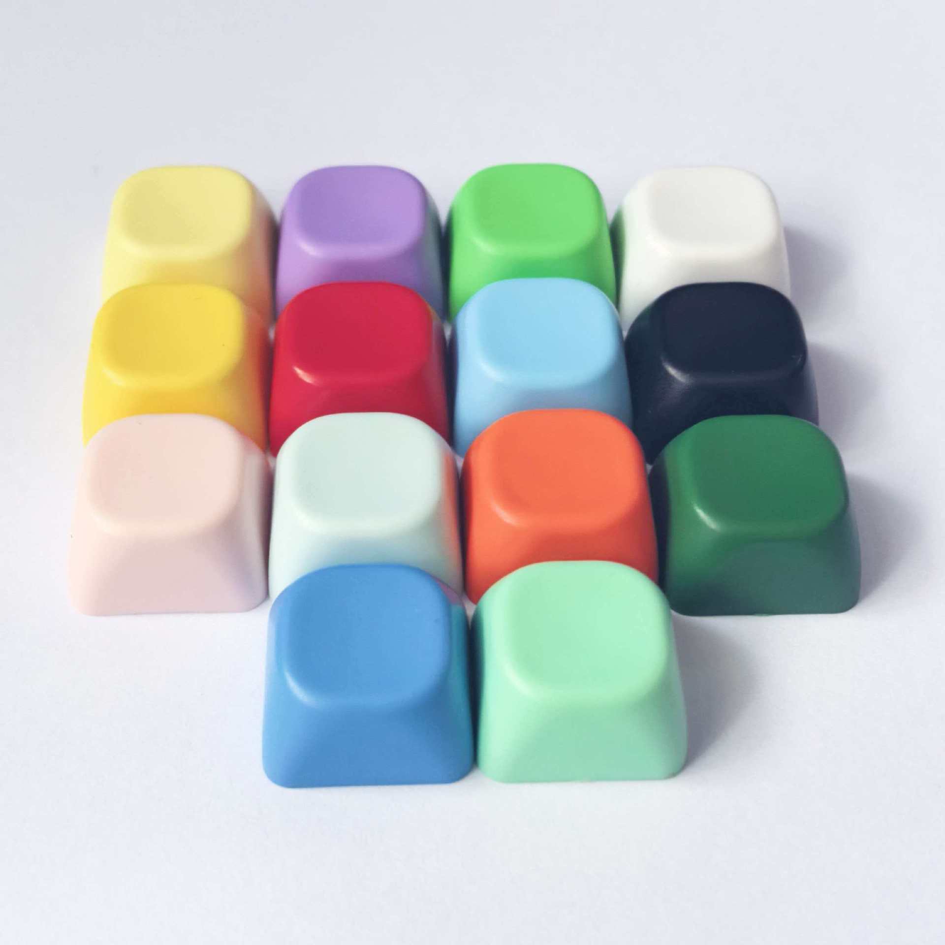 Cross-Border Abs Material Multi-Color Round Keycaps Cross-Shaped Keycaps Replacement Keys Personalized Frosted Keycaps