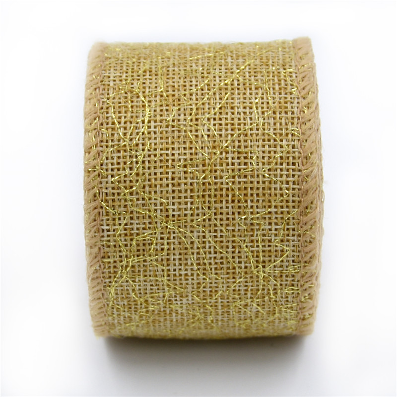 Amazon nuevo rollo de lino natural Navidad artesanía regalo decoración cáñamo cinta copia borde Lino cinta rollo 5 M