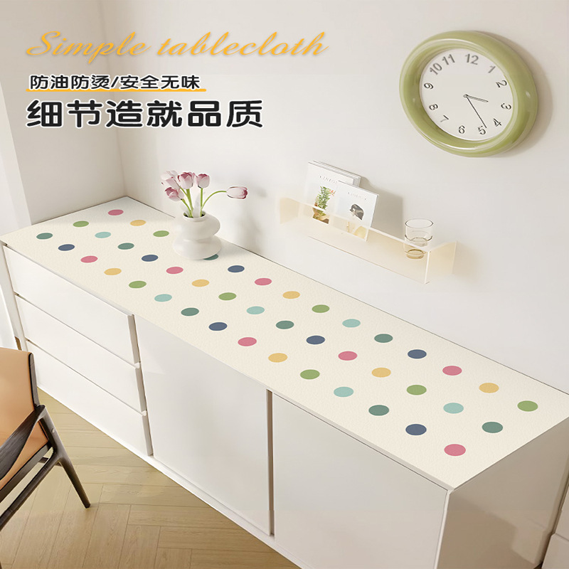 桌布防水防油防烫免洗玄关鞋柜垫小清新电视柜台面保护垫茶几台布