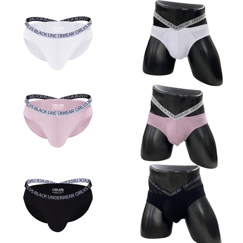 ORLVS Sexy Tush V-Shape Double Belt Tri-angled Cotton Comfortable Breathable Sports Fitness Personality Trendy Underwear