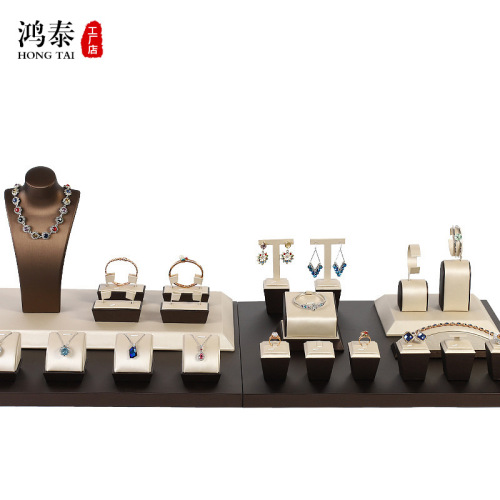 Display stand for PU leather jewelry, earrings, ear pins, necklaces, pendant necklaces, bracelets, pillow stand, support stand, and display props
