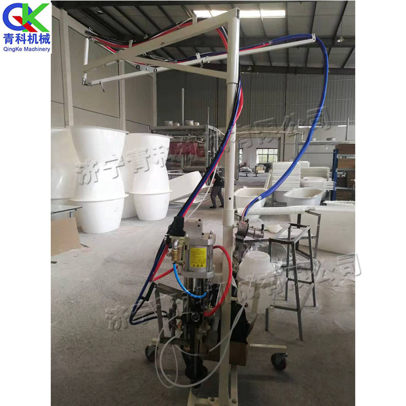 立式玻璃钢树脂喷涂机 卫浴洁具平板喷撒设备 玻璃钢纤维喷射机