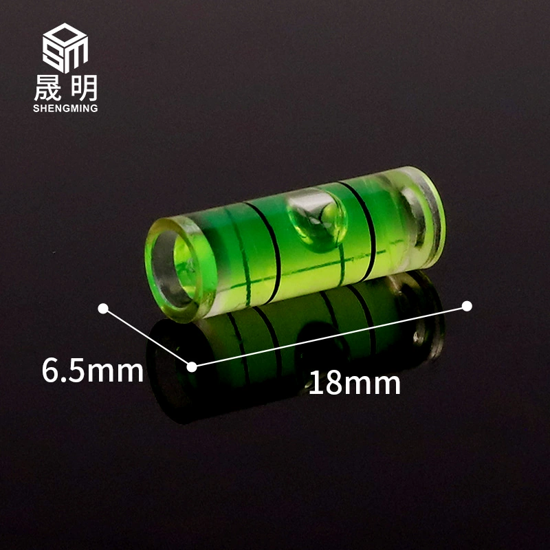 Уровень строительный цилиндрический из акрила 6,5*18 мм, измерительный инструмент, балансир, пузырьковый уровень