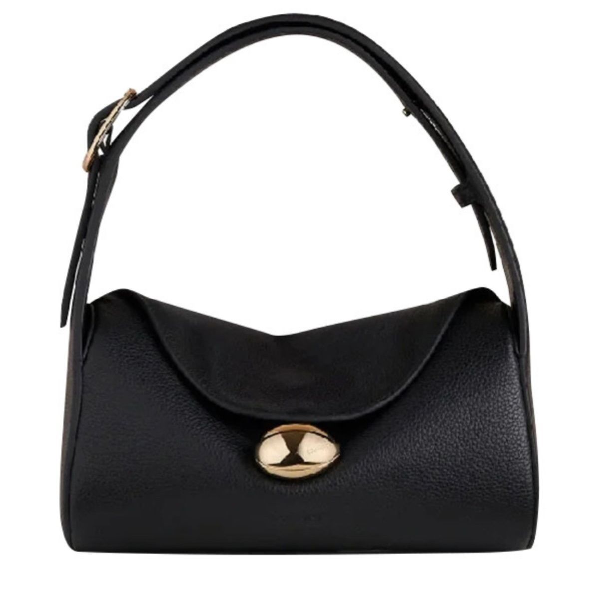 2024 New Hong Kong niche with high-end feel for women's lychee patterned cowhide commuting single shoulder underarm_voghion.com