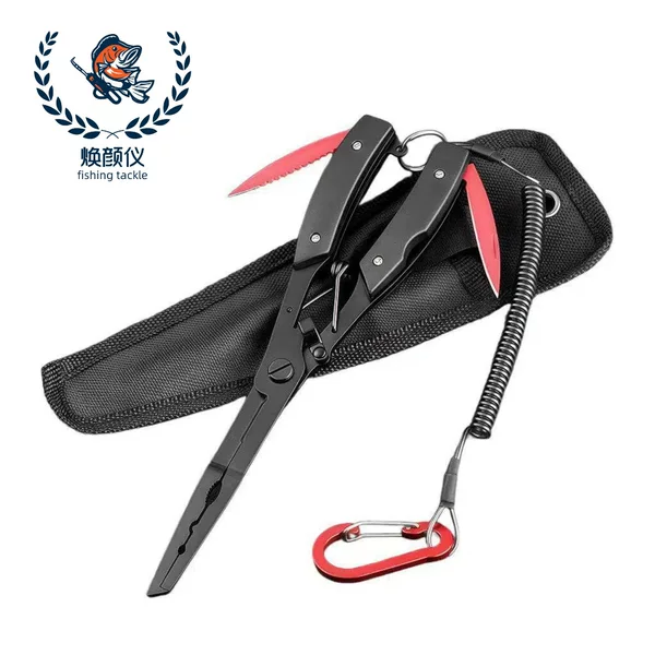 Multifunctional Eagle-Beak Fishing Pliers with Extended Pointed Jaws for Hook Removal, Integrated Ring Opening Pliers, New Model Fish Control Pliers
