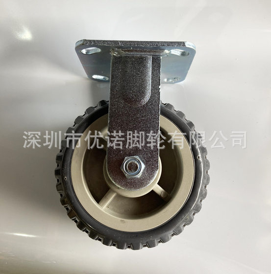 Heavy-duty 4-inch 5-inch 6-inch 8-inch universal wheel gray front fire industrial caster cart mechanical equipment universal wheel
