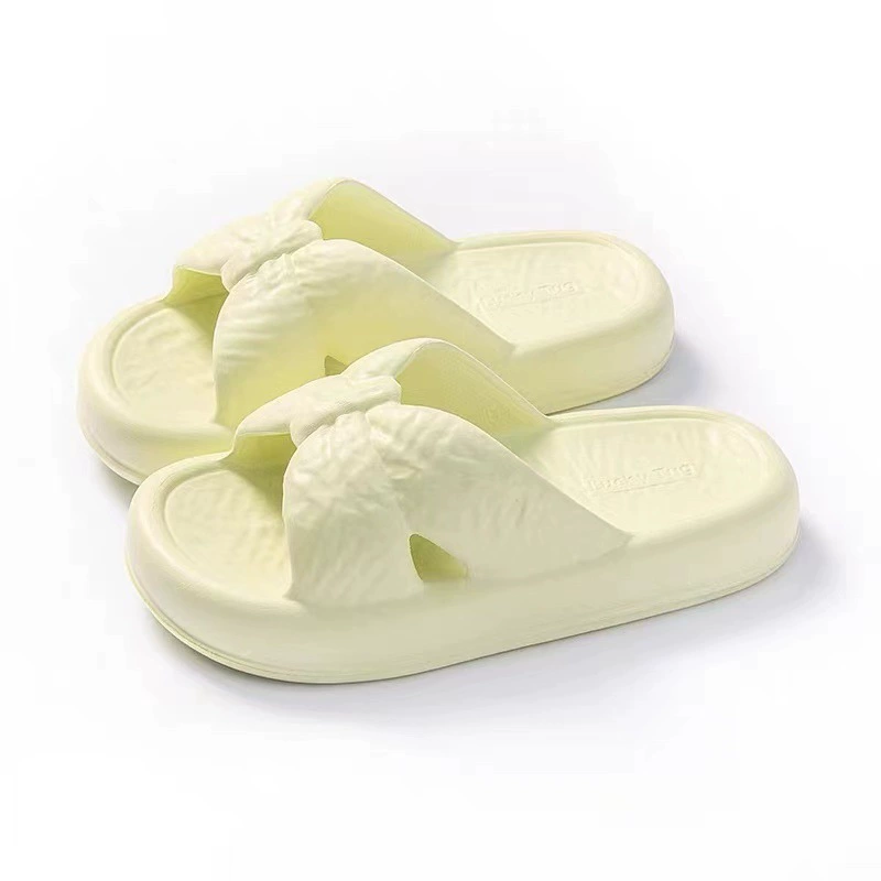 Летние холодные тапочки женская крытая толстая подошва нескользящая домашняя бесшумная фекалий ванная комната тапочки общежития летом оптом