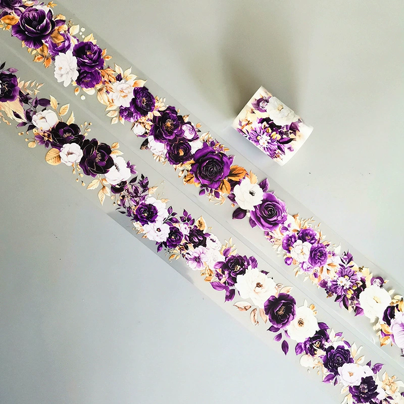 PET цветочная лента ручной счет Гугу карта декоративный материал литературный цветочный бордюр ландшафтная наклейка