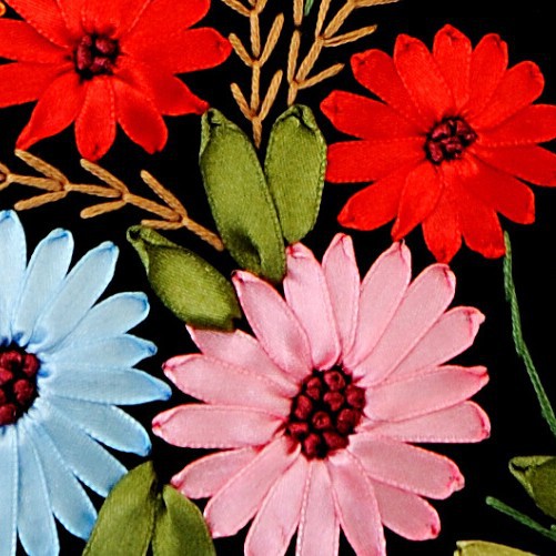 Europea brocado cinta bordado almohada mano DIY material bolsa cojín salón dormitorio flor